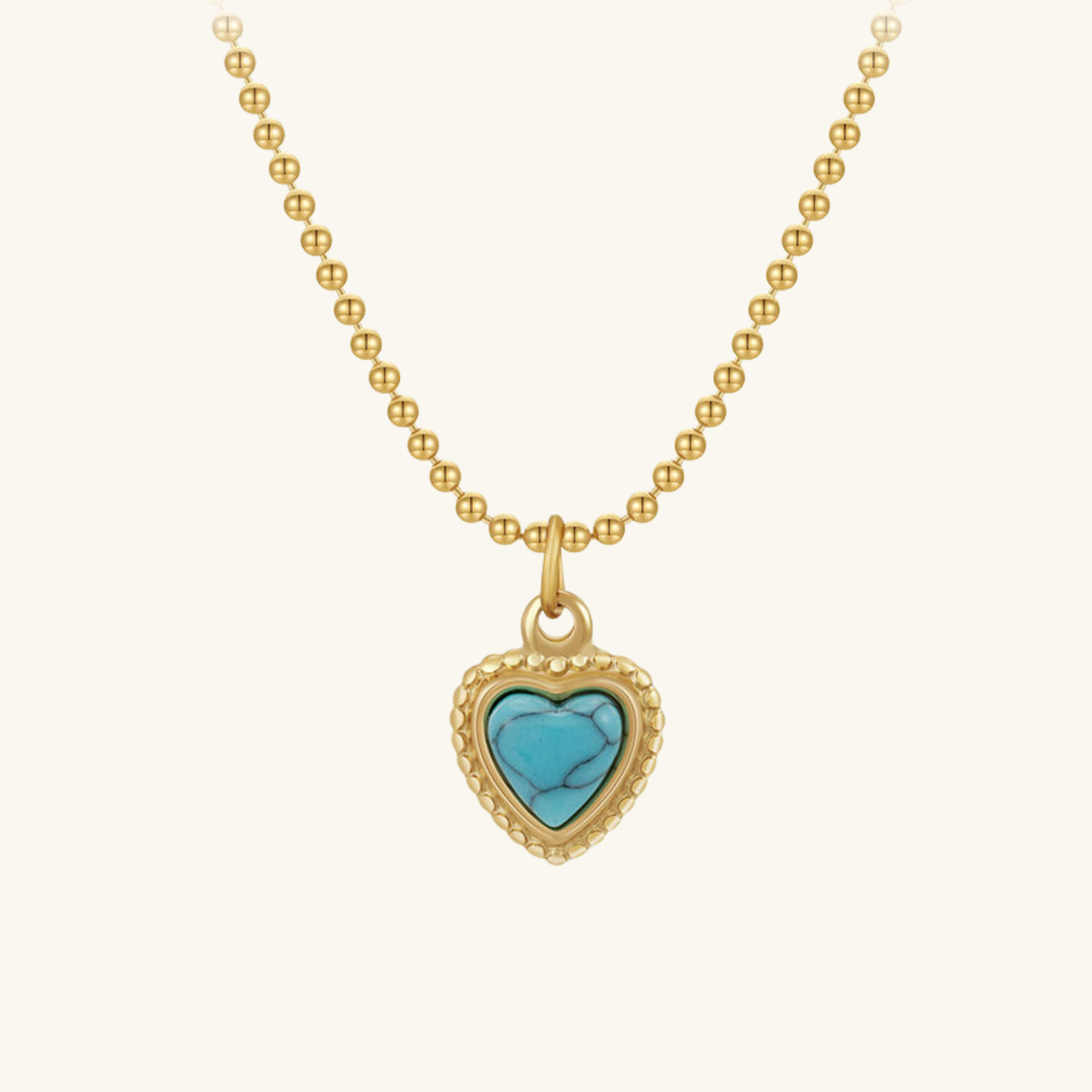 Aqua Heart Necklace