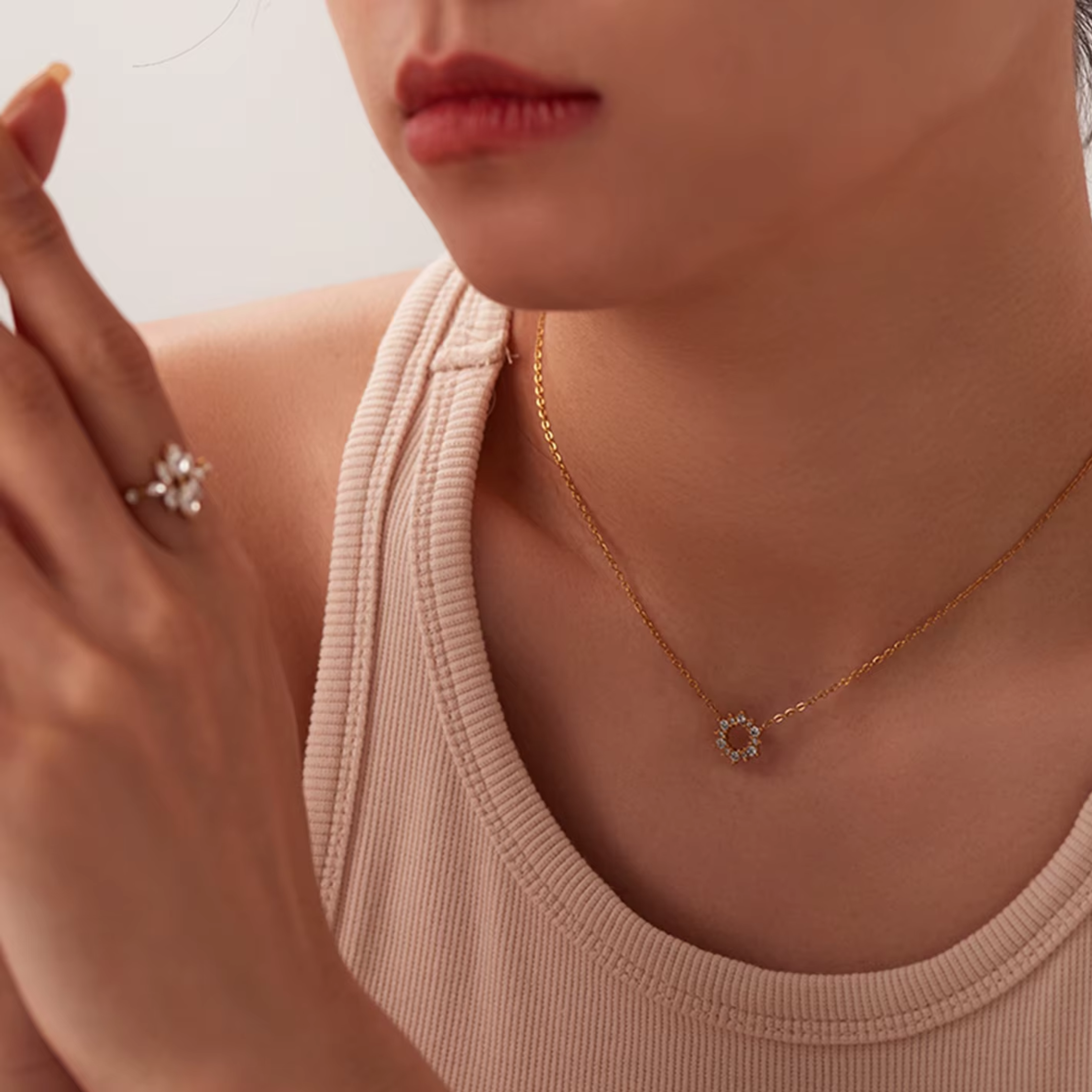 Starburst Halo Necklace