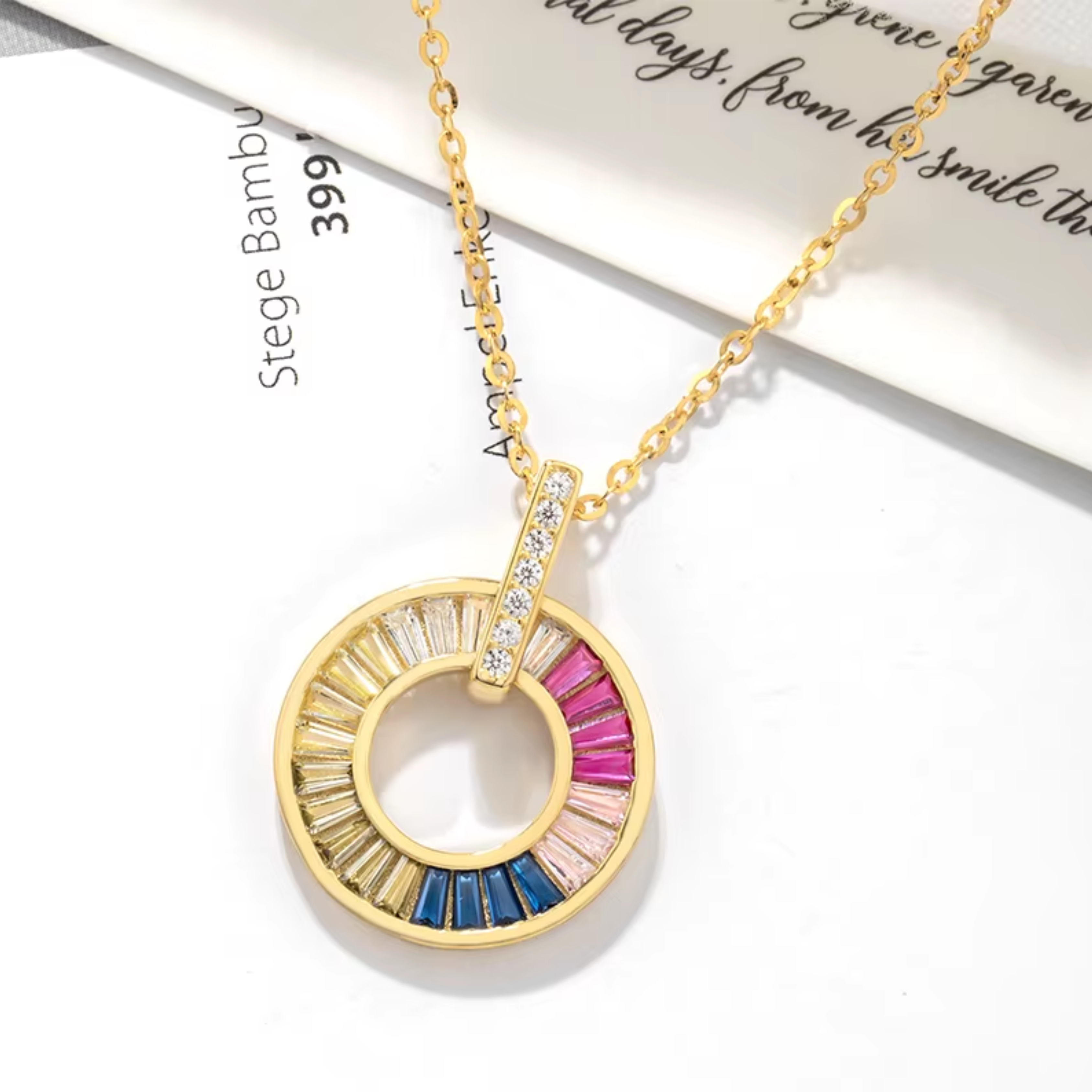 Rainbow Orbit Necklace