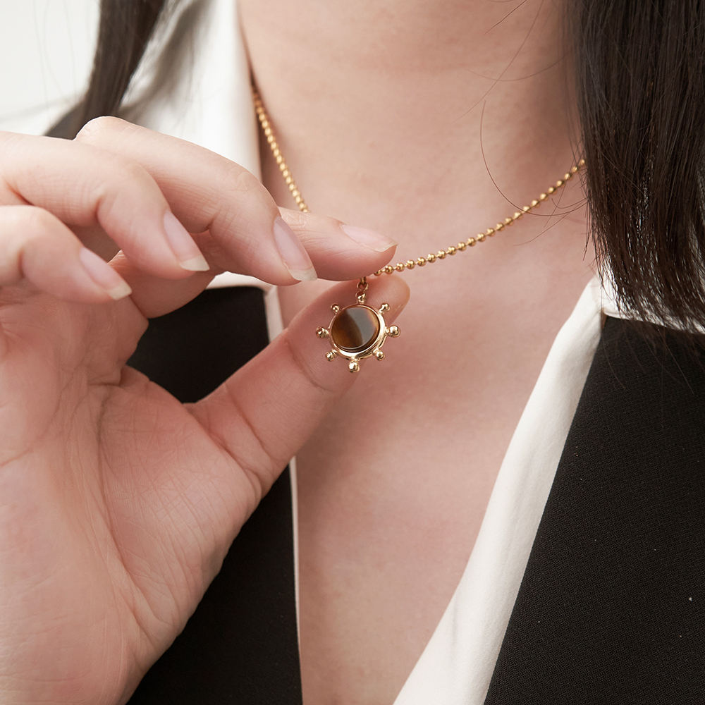 Bronze Solar Necklace