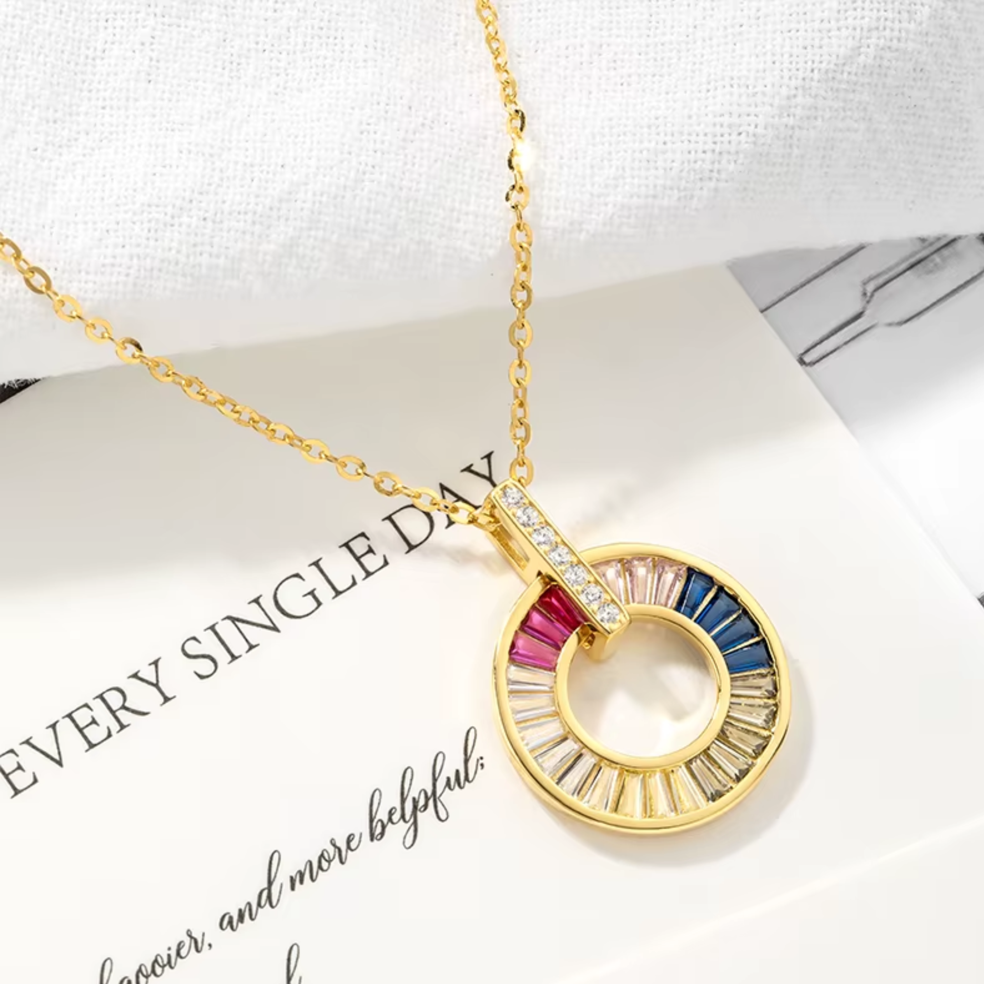 Rainbow Orbit Necklace