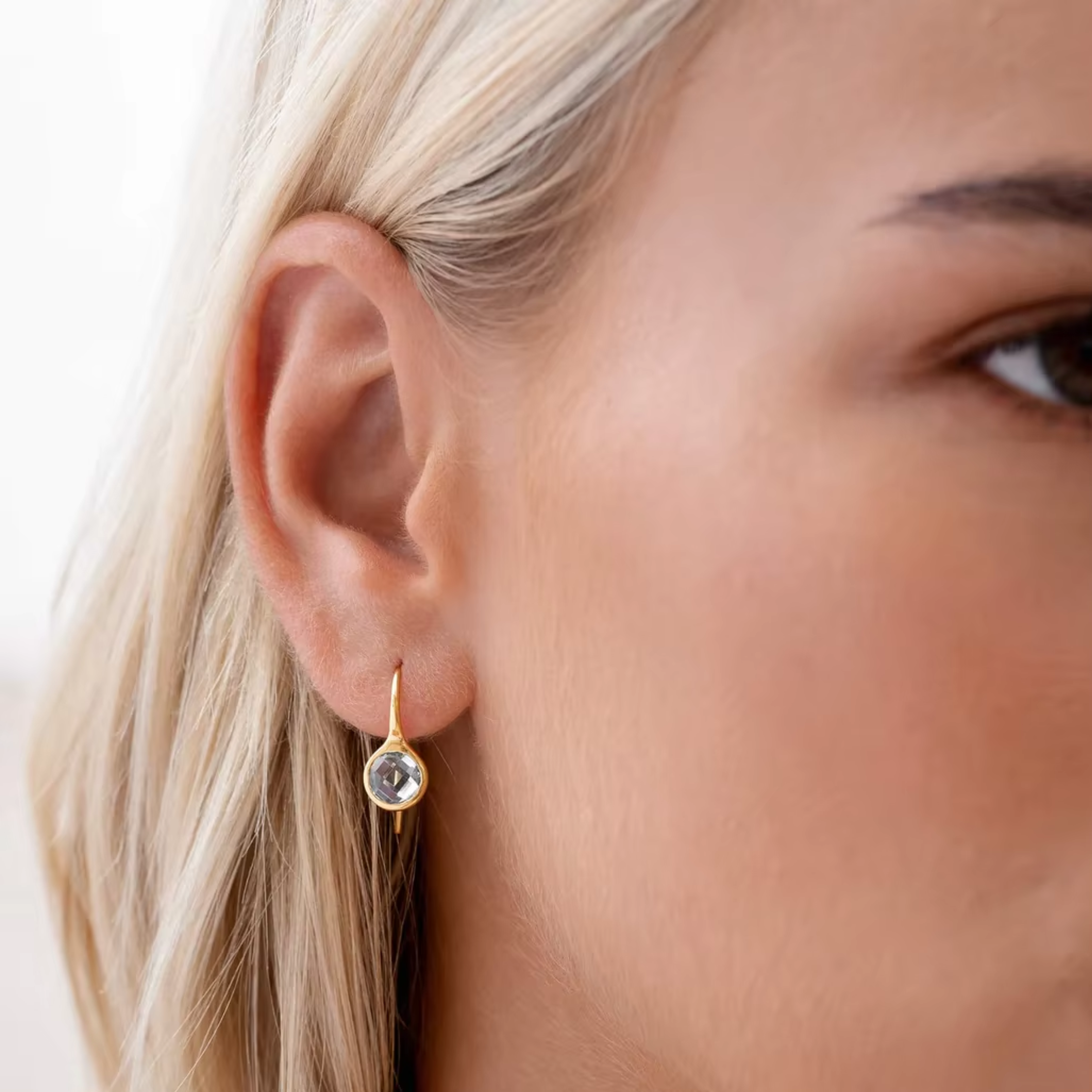 Gemstone Drop Earrings