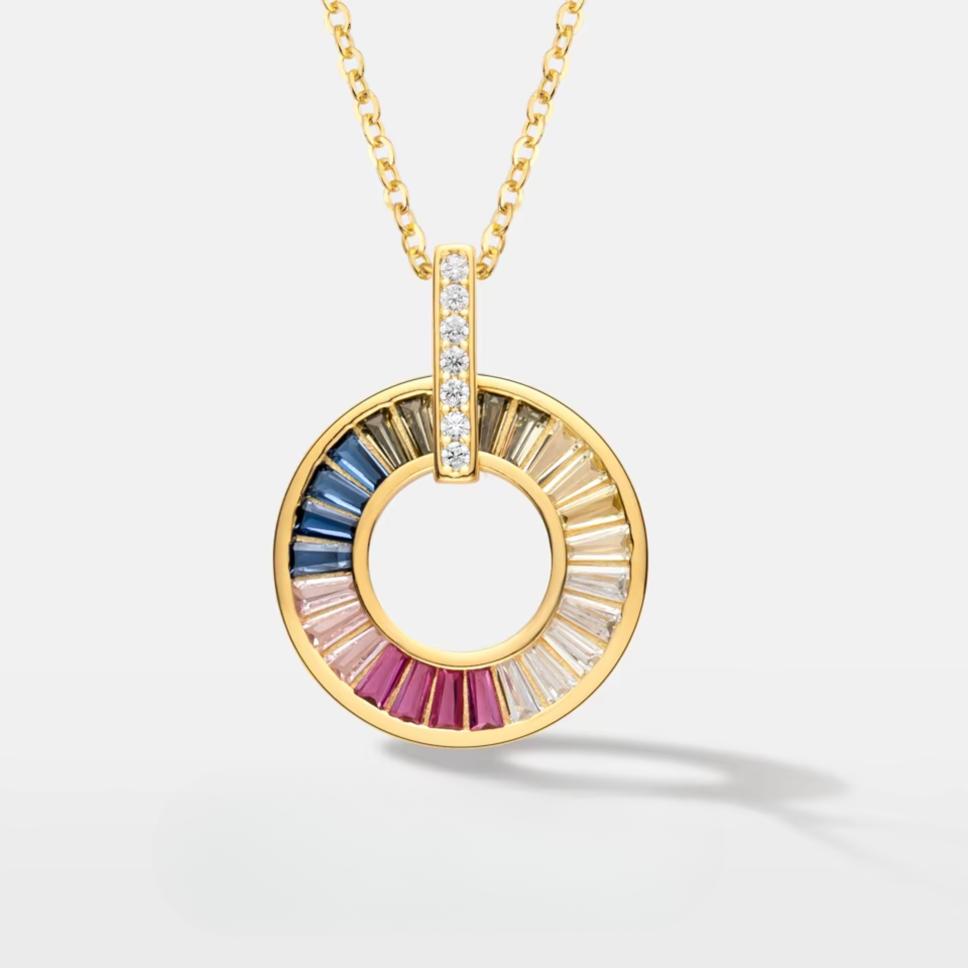 Rainbow Orbit Necklace