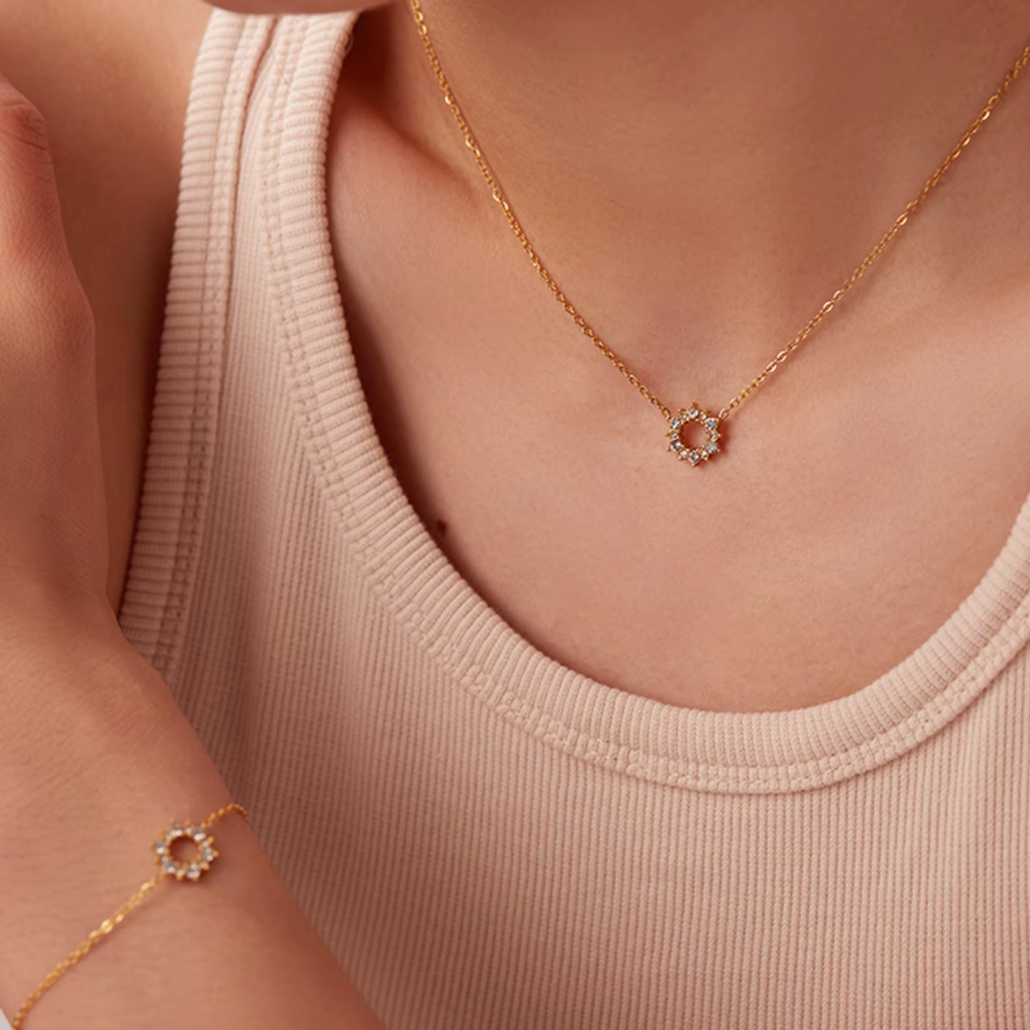 Starburst Halo Necklace