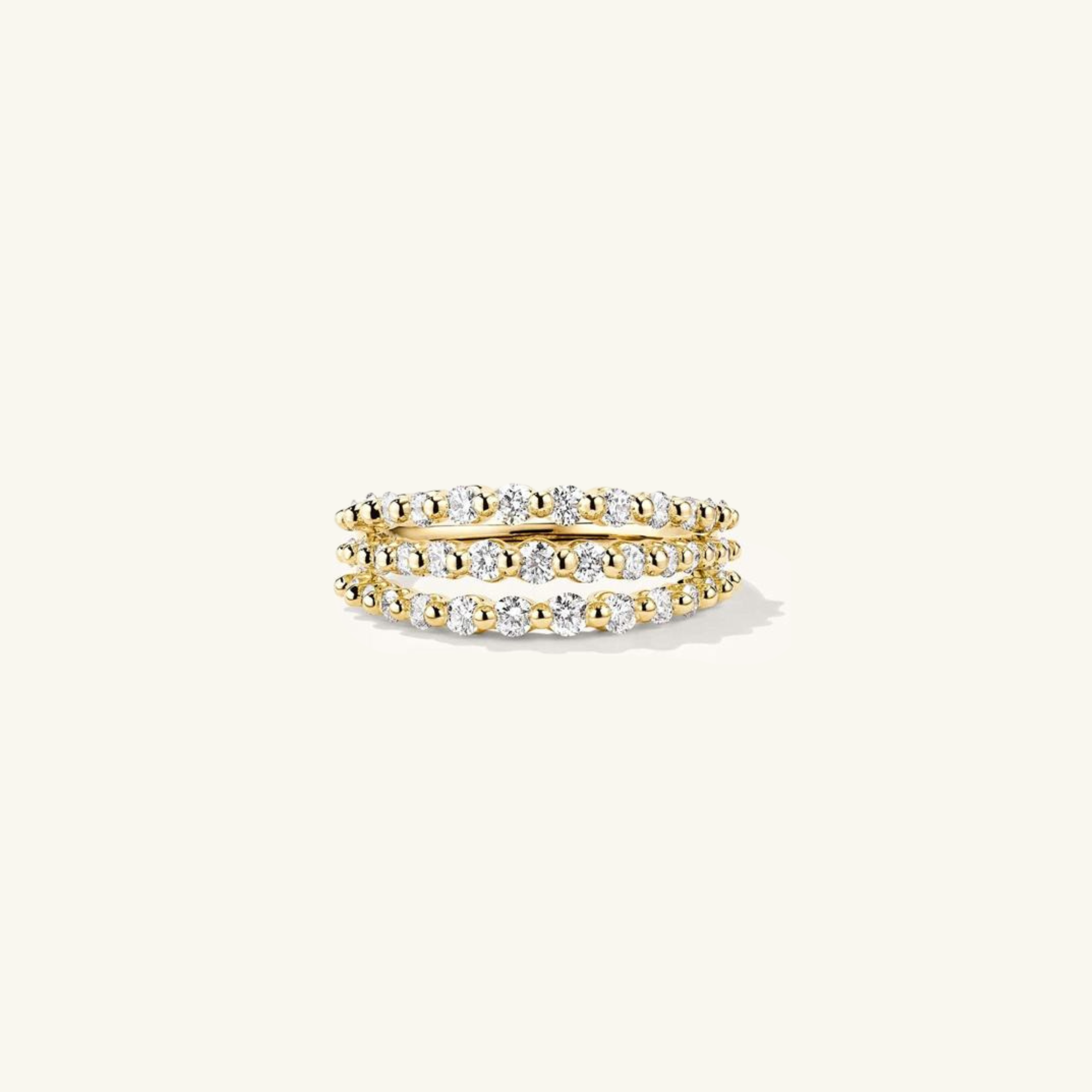 Tre Row Ring