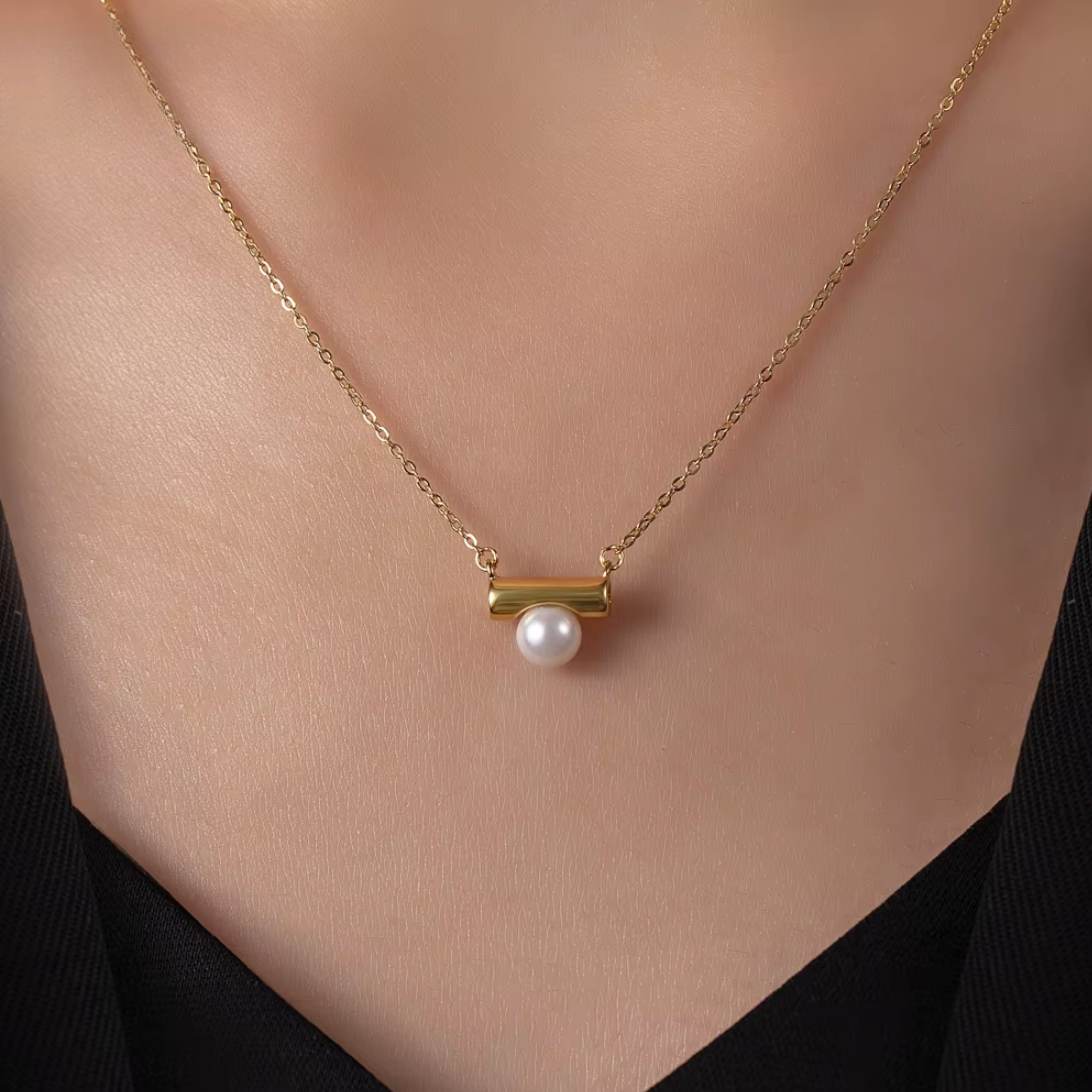 Moon Pearl Necklace