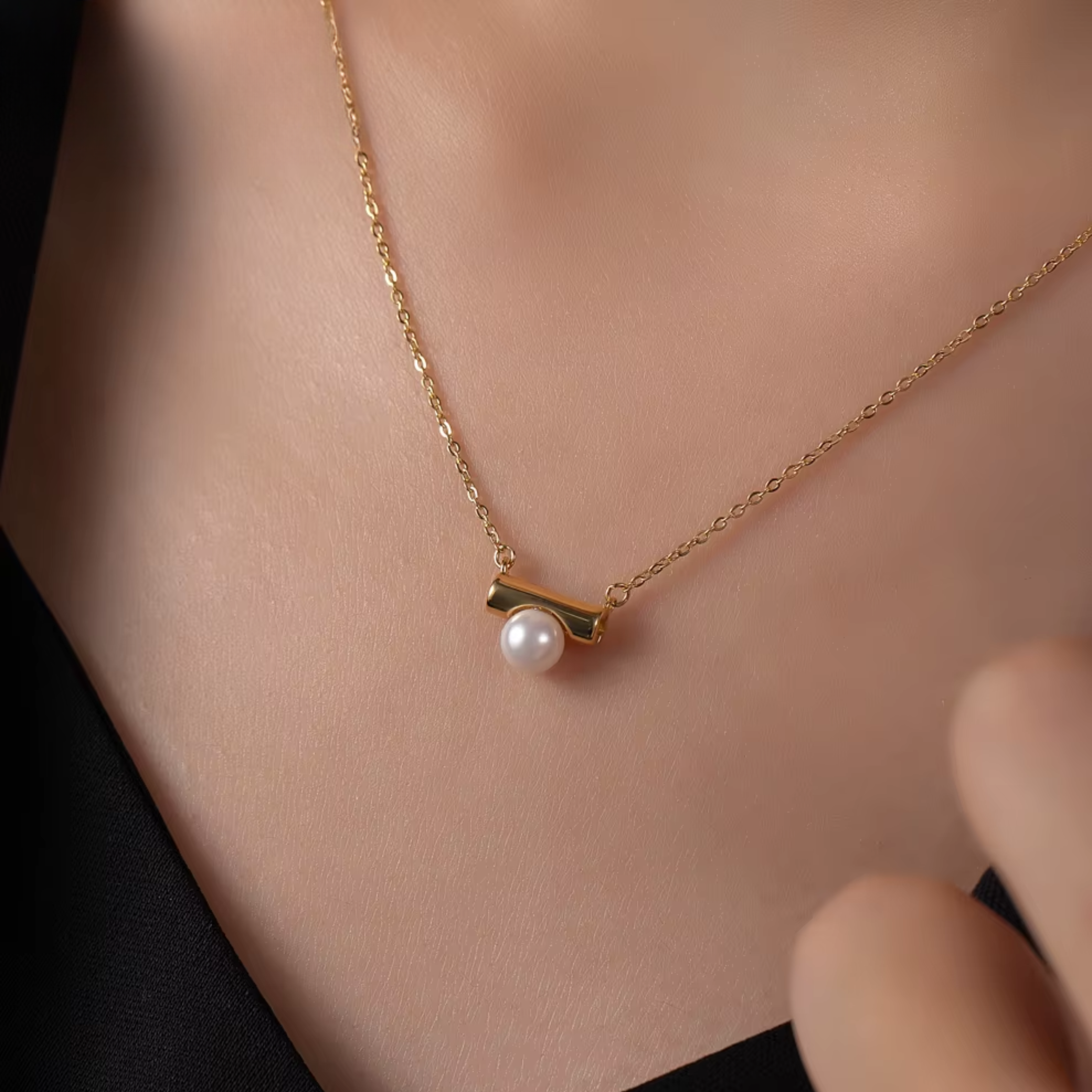 Moon Pearl Necklace