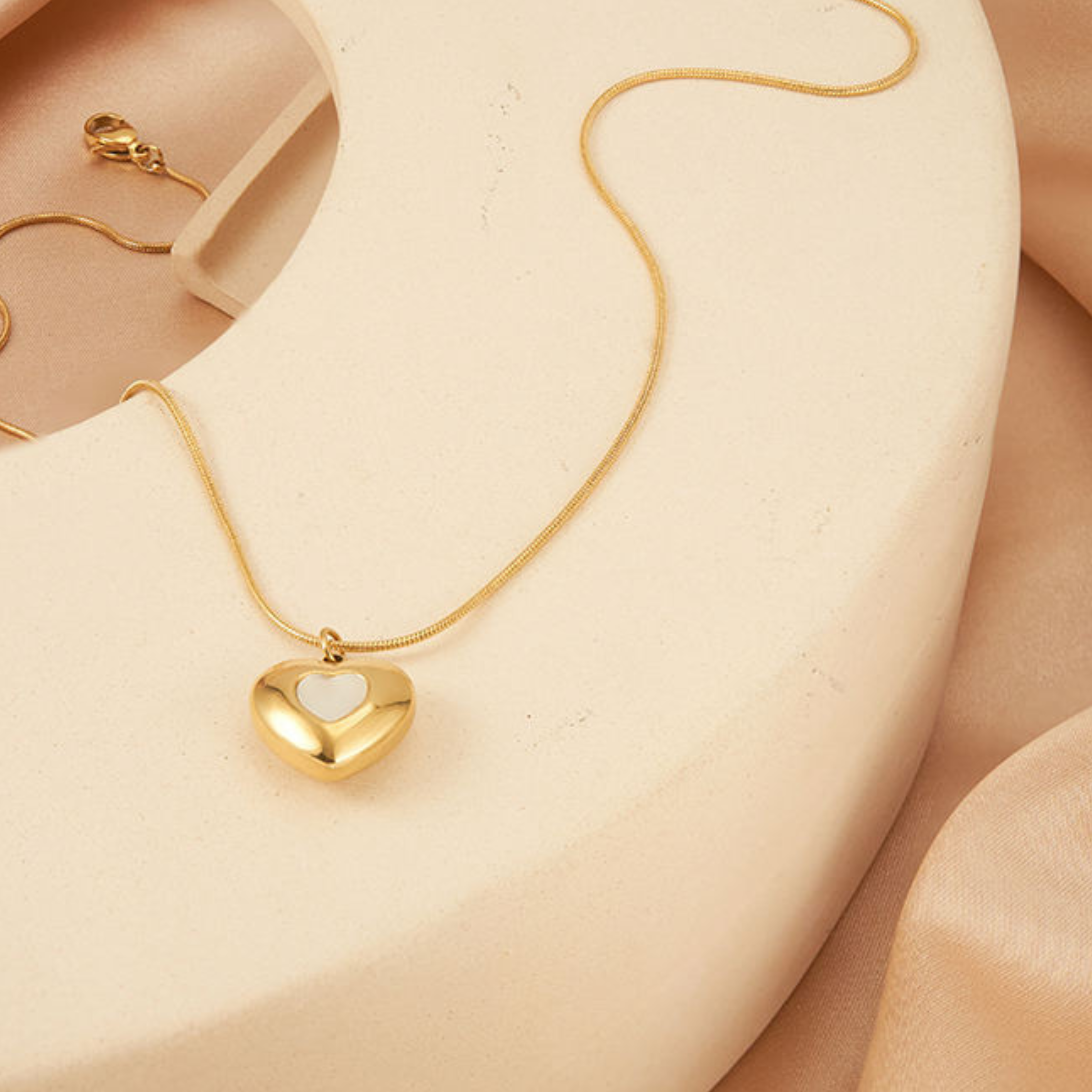 Pearl Heart Necklace