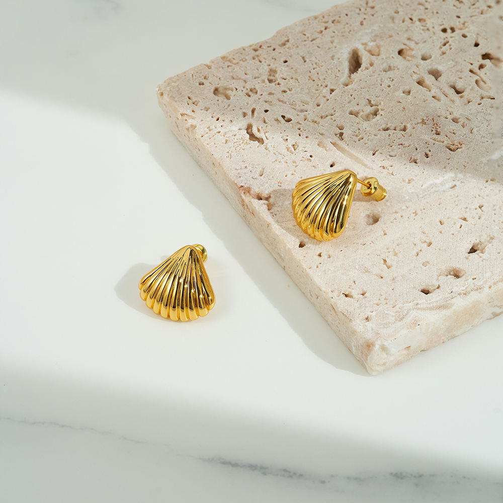 Oriental Scallop Earrings