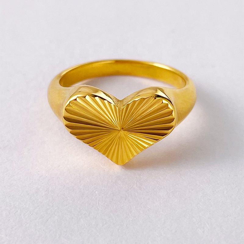 Golden Heart Ring