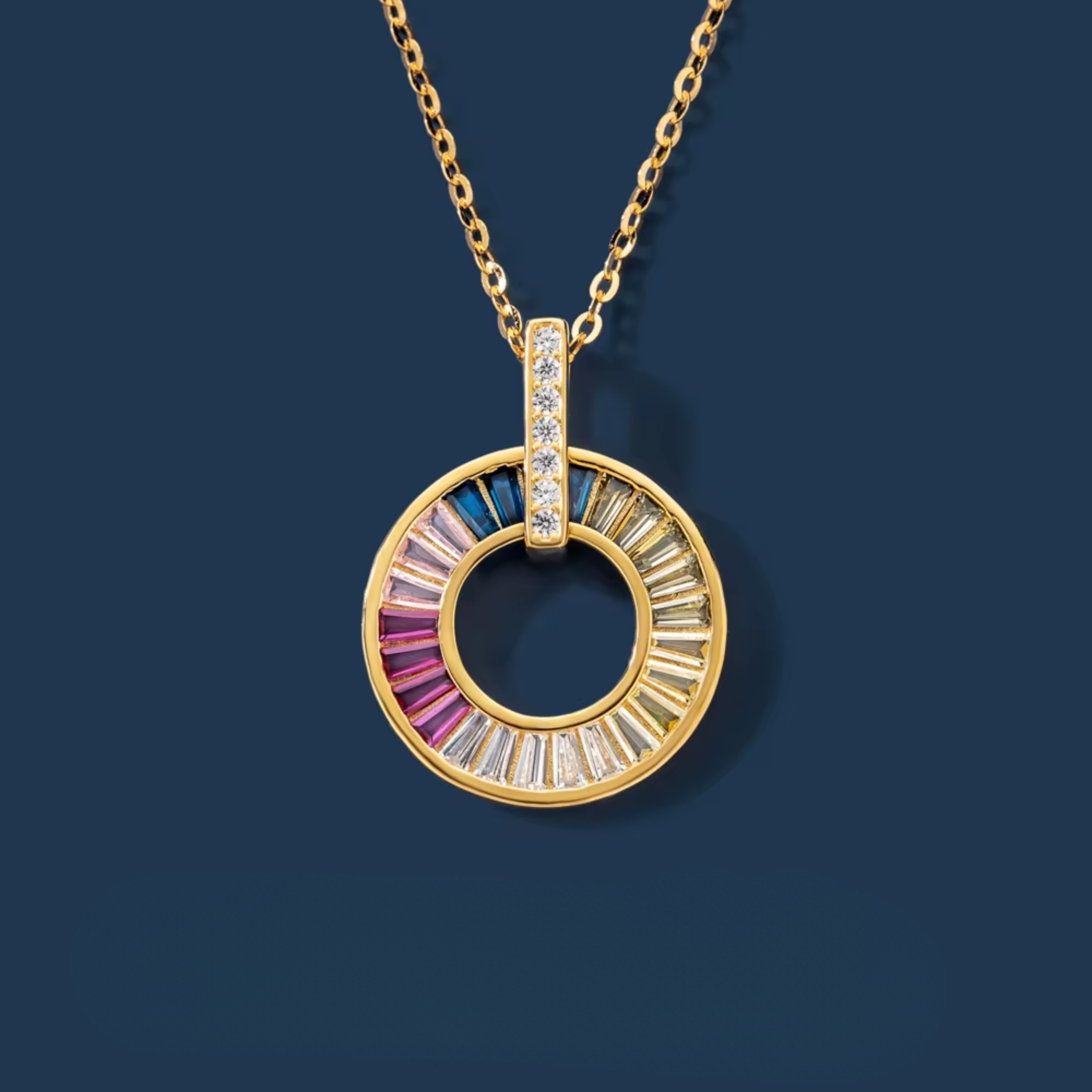 Rainbow Orbit Necklace