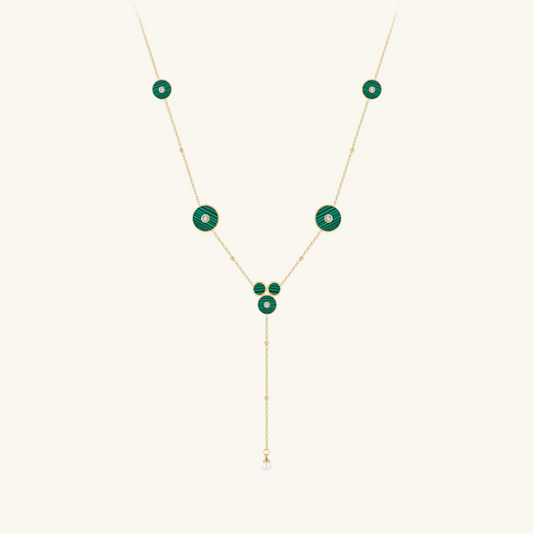 Emerald Rings Necklace
