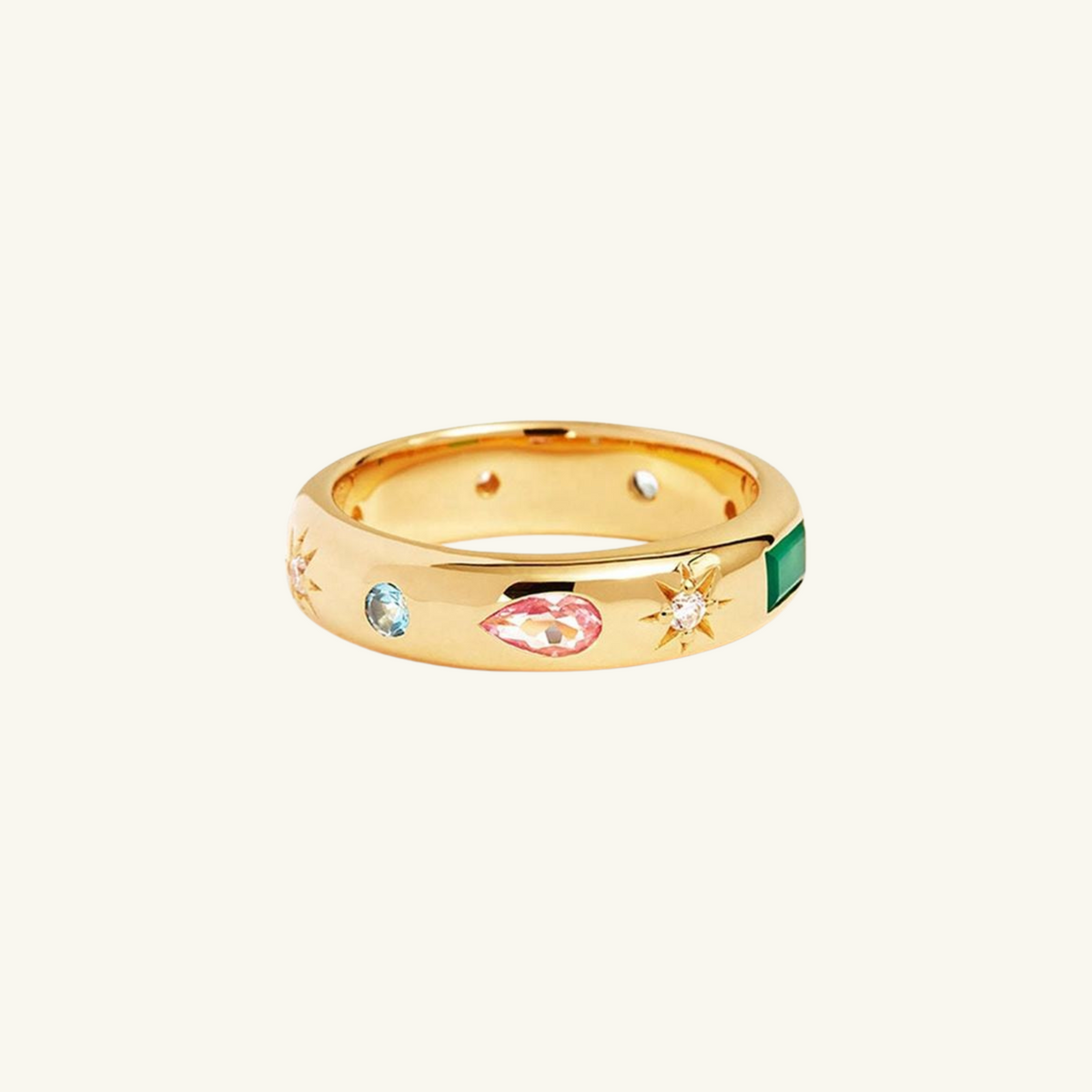 Shooting Star Ring – Ivory & Sterling