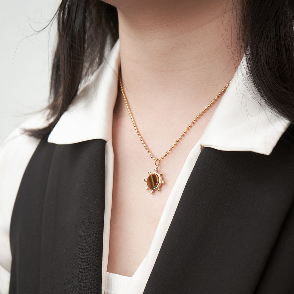 Bronze Solar Necklace