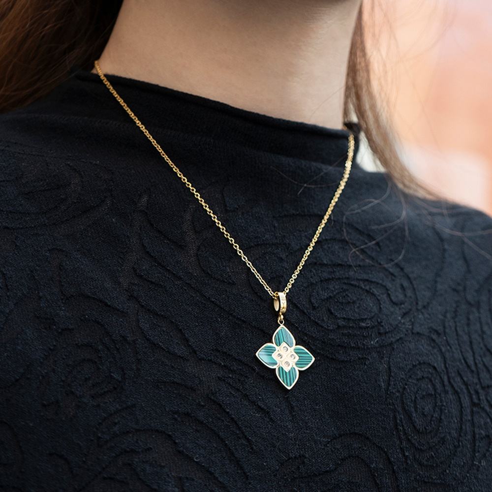 Emerald Blossom Necklace