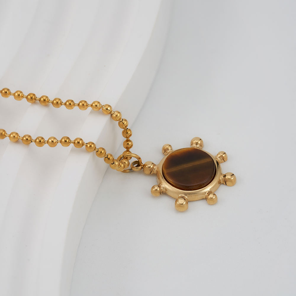 Bronze Solar Necklace