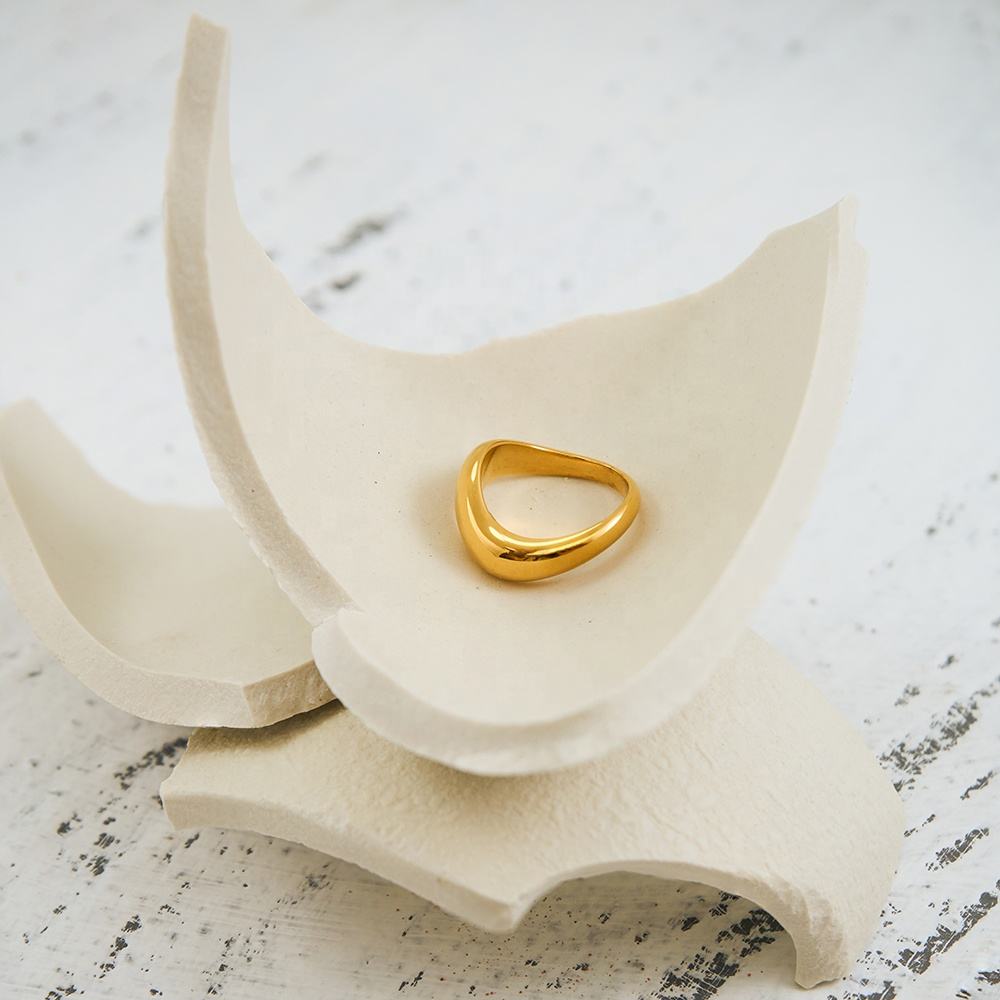 Golden Cascade Ring