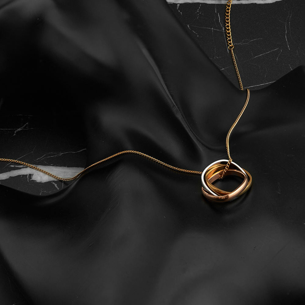 Triad Square Necklace