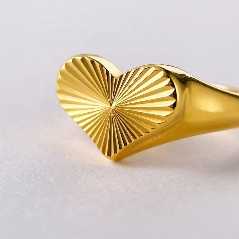 Golden Heart Ring
