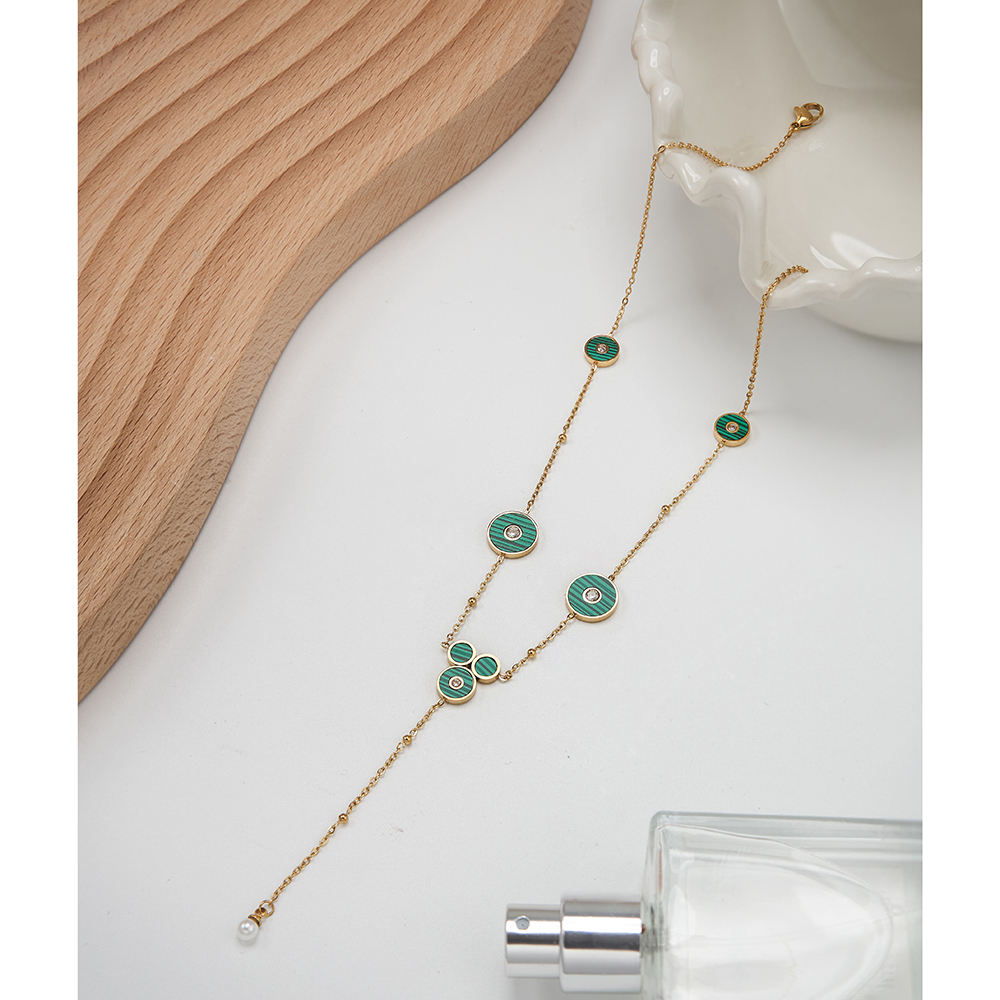 Emerald Rings Necklace