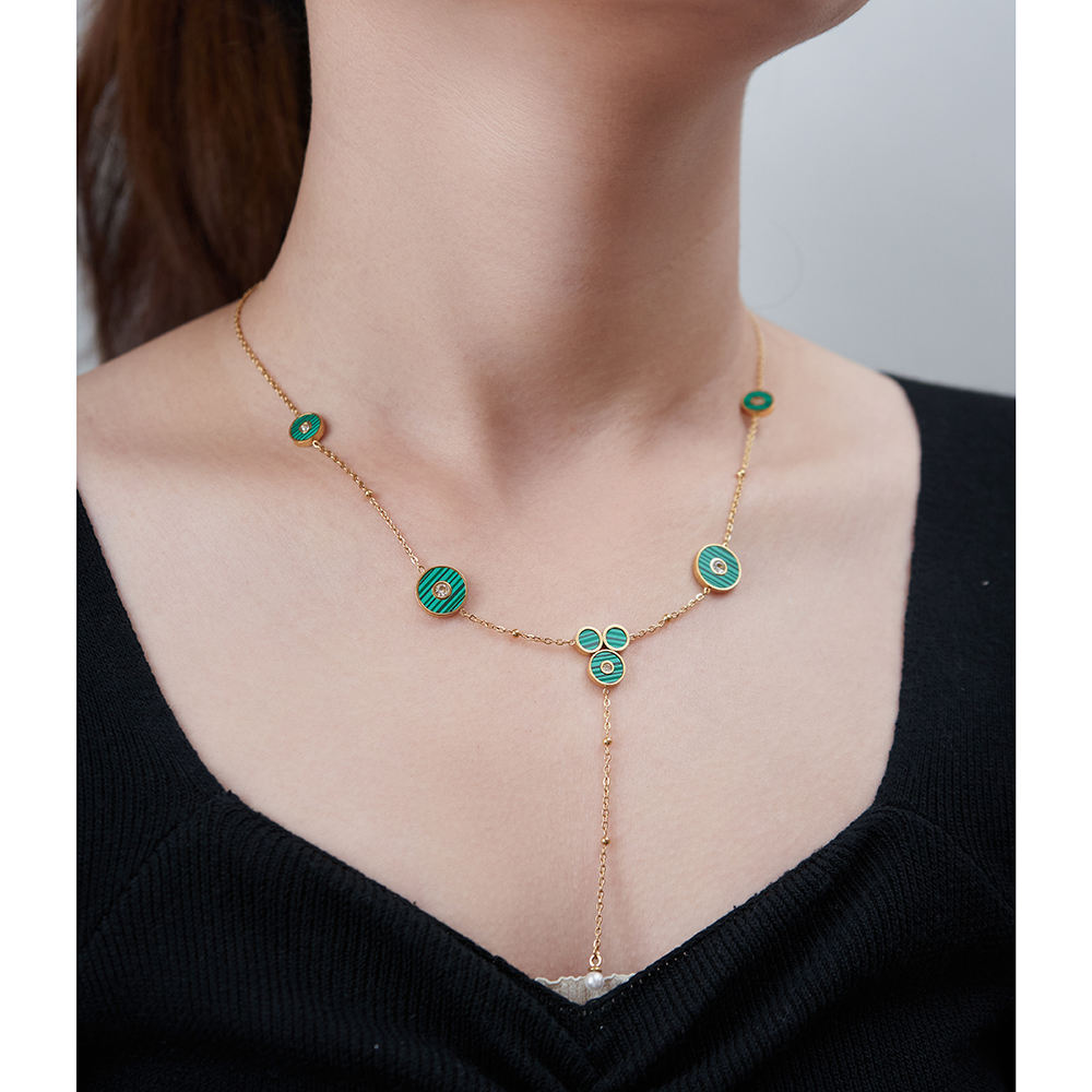 Emerald Rings Necklace