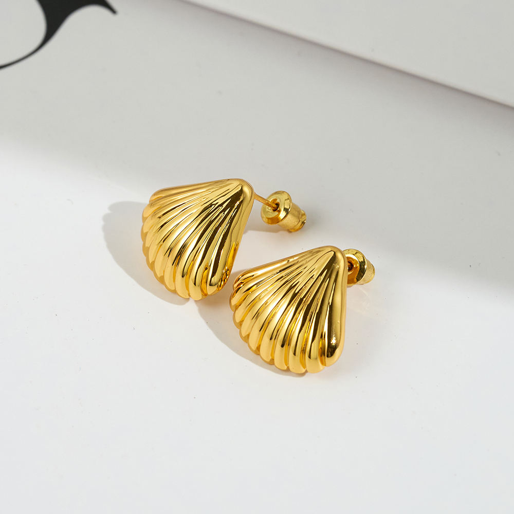 Oriental Scallop Earrings