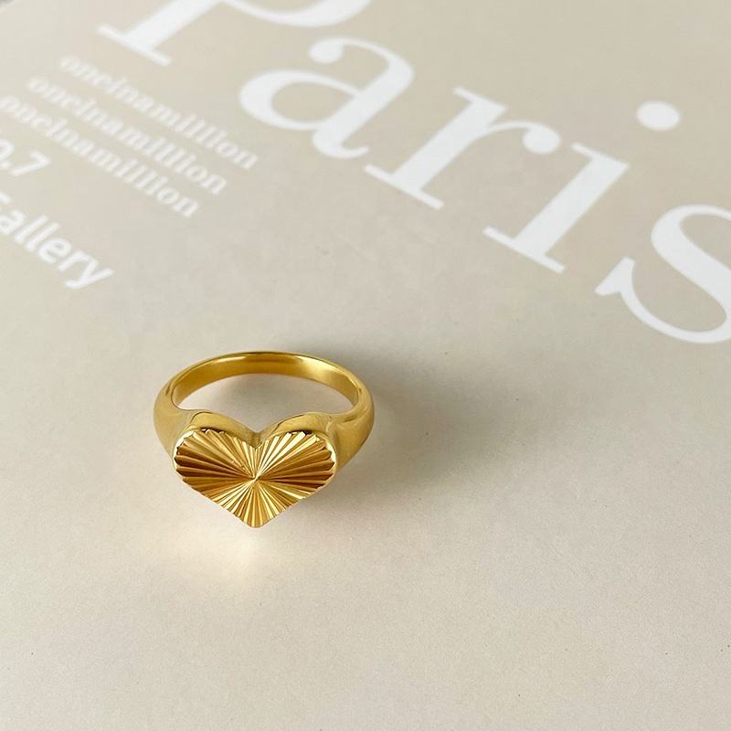 Golden Heart Ring