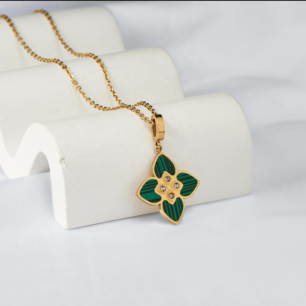 Emerald Blossom Necklace