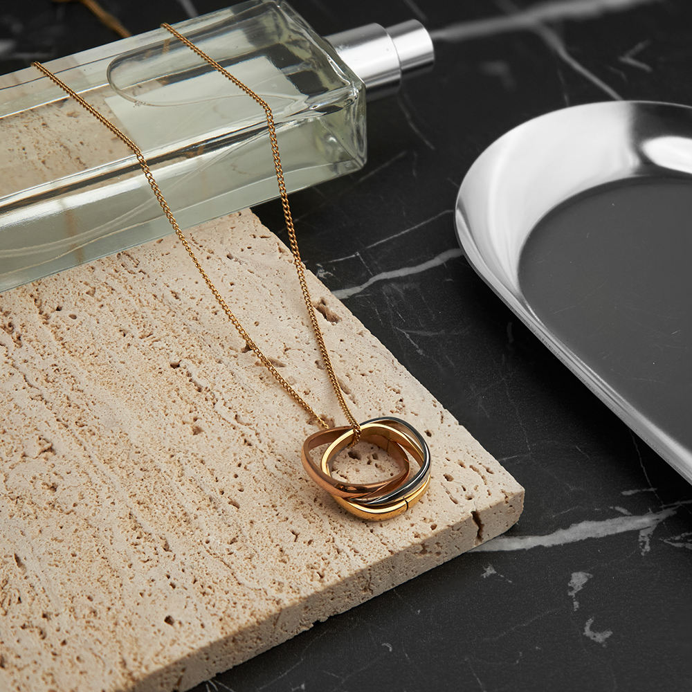 Triad Square Necklace